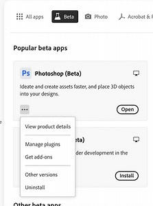 P: Photoshop Beta & v26.1 on Windows - Launch Error: dxcore.dll
