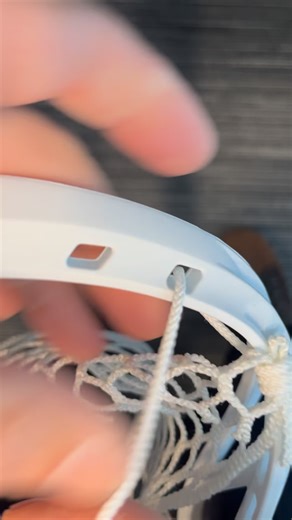 Nate Rullman on Instagram: "For those asking, here’s how I have been doing the top string with 9D mesh. I’m not as good as @lukesidewallker, @pockets_by_clem, @dandydyes, etc. but these guys and others are the inspiration. Thank you, guys. #lacrosse #lacrossestringing"