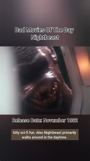 bad movies of the day on Instagram: "At least he stopped him from day drinking 🤷🏼‍♀️ Nightbeast (1982) is a science fiction horror film directed by Don Dohler. The story concerns a small town sheriff who must stop a rampaging alien from killing the residents of Perry Hall, Maryland. Fun fact, JJ Abrams worked on this movie as a 16 year old, scoring the movie. #movieclips #moviescenes #moviememes"