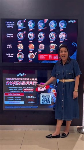 Woke Ramen at Changi Airport T1 is serving Singapore’s first Halal Ramen Buffet — enjoy 90 minutes unlimited dining with 25 dishes, unlimited ramen, sides, and FREE-FLOW Häagen-Dazs ice cream. Perfect for a value-for-money feast with friends or family! Address: 📍 Woke Ramen (Changi Airport Terminal 1), Singapore #WokeRamen #HalalRamen #ChangiAirportT1 #ramenbuffet | Bruce Mathieu