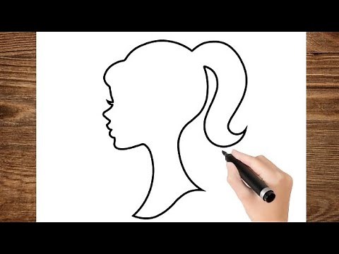 How To Draw BARBIE Logo Easy step by step