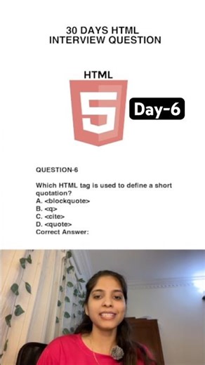 HTML Interview Questions #6 | Developer Prep #shorts #viralvideo #frontenddeveloper #interview