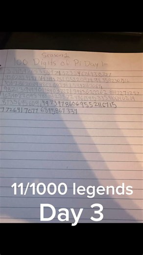 Day 3 of 100 digits of pi every day