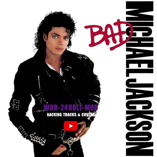 Michael Jackson - Bad (Backing Track) No Vox No Guitar *CLIP* Full Video Attached