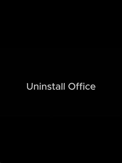 Uninstall office 2021.
