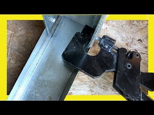 ✅ How to USE Metal Stud FURRING CRIMPER 🔥 Punching Machine for METAL PROFILES 🤜 Drywall