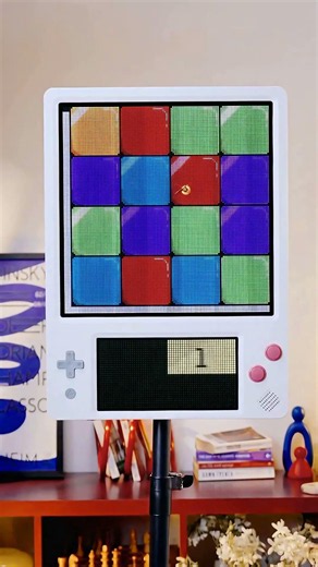 Do you like the retro game console with pixel display? Which you can design your own games on it!