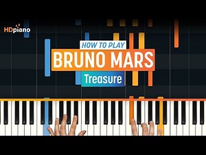 How to Play "Treasure" by Bruno Mars (Older Lesson) | HDpiano (Part 1) Piano Tutorial