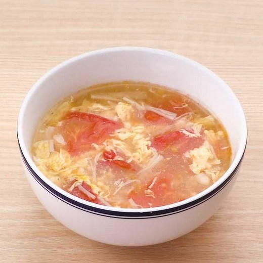 夜食にもぴったり♪ トマトとえのきの中華卵スープのレシピ動画・作り方 | デリッシュキッチン