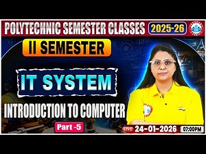 UP Polytechnic 2nd Sem IT System Classes | Intro To Computer | Polytechnic IT System Class