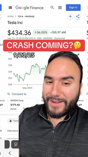 Tesla Stock Crash Coming!? Be Careful… #tesla #teslastock #elonmusk #stockmarket #finance | Stas Talks Stocks