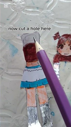 how to make paper hanginv doll!! #art#tutorial#subscribe