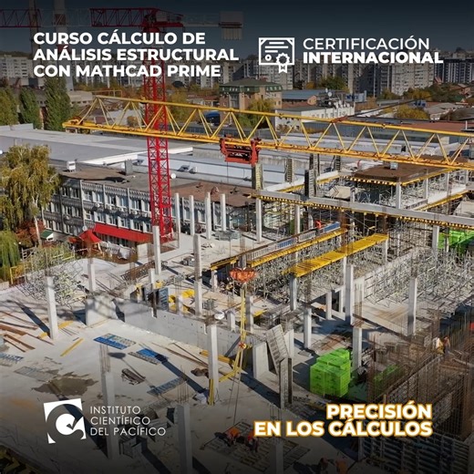 Mayor información📱: https://bit.ly/4j2gwLu Curso Cálculo de análisis estructural con MATHCAD PRIME 📌 ¿Qué aprenderás? ✅ Aplicación de Mathcad Prime en el análisis estructural. ✅ Cálculo de esfuerzos y deformaciones en vigas y pórticos. ✅ Uso de métodos avanzados: área de momento, pendiente-deflexión y rigidez. ✅ Programación de hojas de cálculo para optimización de estructuras. ✅ Resolución de estructuras isostáticas e hiperestáticas con precisión. 📜 CERTIFICACIÓN INTERNACIONAL. 🎓 Modalidad: