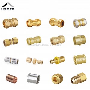 [Hot Item] Wras Full Range Brass Coupler Thread Adaptor PE Elbow Pushfit Press Tee Pex Wallplate Soldering Cross Sliding Tap Connector Copper Bent Compression Fitting