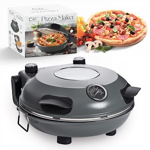 COOK WITH COLOR Pizza Oven, Electric Indoor Pizza Maker, Countertop Pizza Cooker, Gunmetal Gray - Walmart.com
