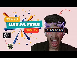 How to use filters in Ome TV / full easy process