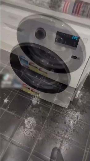 Washing Machine Breaks Open and Floods Entire Floor - 1422086