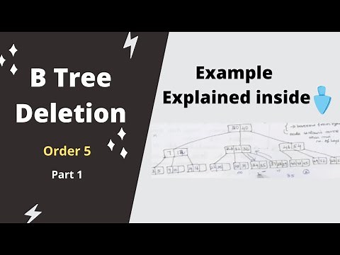 B Tree Deletion in Tamil | Order 5 | Part 1| Design and Analysis of Algorithm