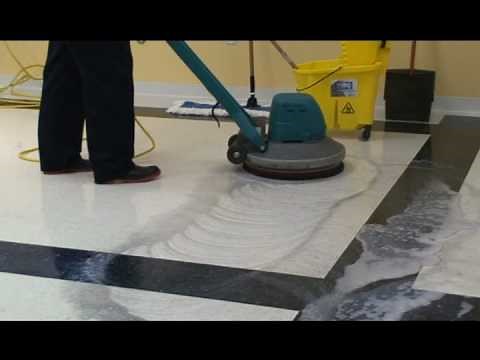 Floor Stripping Part 6- Stripping with a Floor Machine
