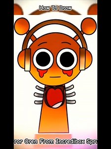 How To Draw Horror Oren From IncrediboxSprunki #cartoondrawing #drawing #drawingtutorial #art