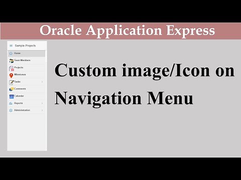Custom PNG image and Icon with Navigation Menu | Oracle APEX