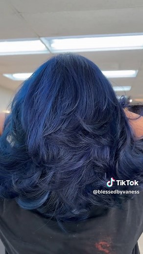 Midnight Blue Hair Color Inspirations and Formulas
