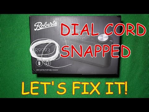 Argos returns - How to replace the Dial Cord on a Roberts radio model R9993 three band radio