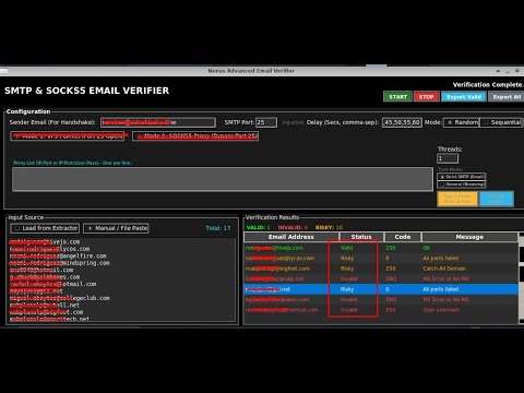 Python Automation Nexus Advanced Email Verifier Tools | Demo by Sunday Dominic