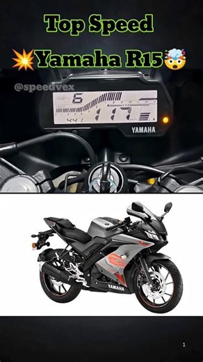 Yamaha R15 V4 🔥 Top Speed Test 💨 155cc Beast | SpeedVex ⚡ #R15 #TopSpeed