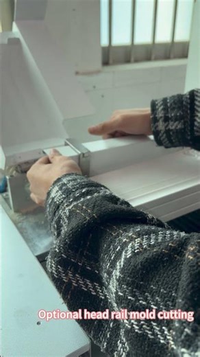 A cutting machine for finished wooden blinds