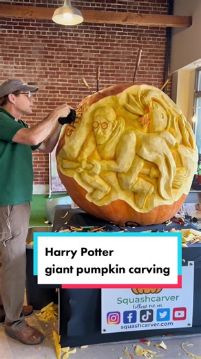 Magical Harry Potter Giant Pumpkin Carving