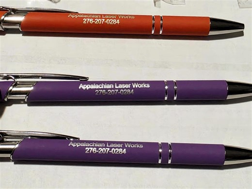 Custom Laser Engraved Ballpoint Pens - Personalized Text, Name, Phone - Bulk Promotional Pens Black Ink - Etsy