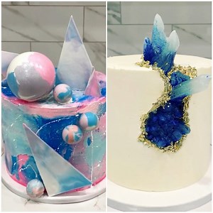 116K views · 538 reactions | Geometric inspired cake design or a geode one, you choose!  | MetDaan Cakes | Facebook