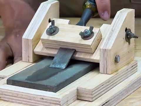 Elevate your woodworking skill by mastering the art of sharpening with our DIY chisel and hand.part2