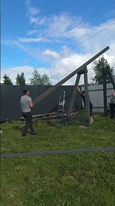 Swing assembly mishap sends wooden frame falling in Naro-Fominsk, Russia