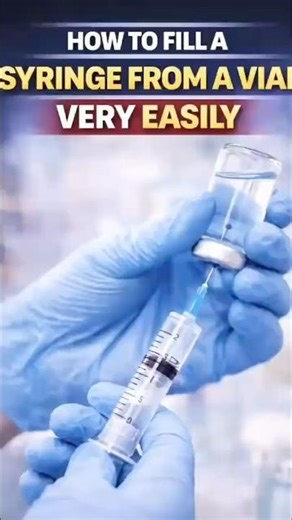 Super easy method 🤩 Fill the syringe 💉 # #bscnursing #nurse #hospital #clinicalskills