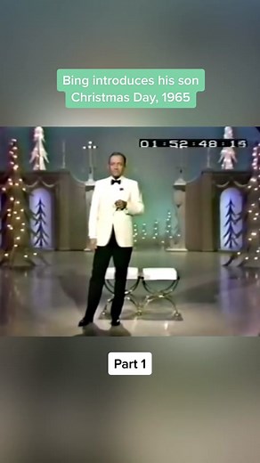 From Bing’s 1965 Christmas TV special at the Hollywood Palace. Big brought out his son, Harry Lillis Crosby III for a special musical performance! #whitechristmas #christmas #60s #TV