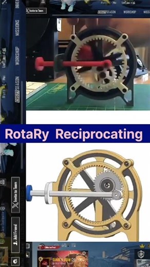 How This Rotary-to-Reciprocating Mechanism Works ⚙️ #shorts #reels