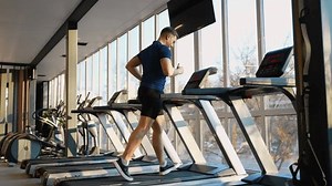 Man Running On Treadmill Modern Gym Stock Footage Video (100% Royalty-free) 3838927365 | Shutterstock
