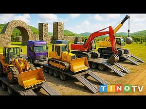 Amazing Construction Trucks Show 🚧 Construction Vehicles Uses Simulation Compilation