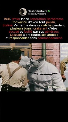 Staline terrifié, s'enferme dans sa datcha.