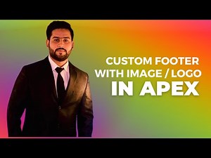 How to Add Custom Footer with Image / Logo in Oracle Apex
