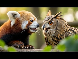 ( जादुई कहानी ) Red Pandey and owl friend | #cartoon #animation |