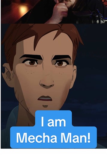 We told the TRUTH! Robert reveals he’s Mecha Man! #dispatch #gaming #epsilon #reaction #cutscene