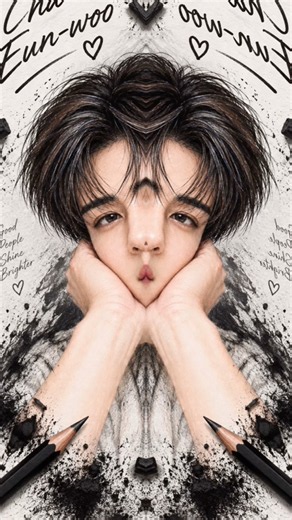 cha eun woo Funny Drawing 😂 #art #chaeunwoo#shorts #funny