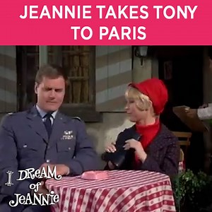 Tony (Larry Hagman) has an important meeting at NASA, but Jeannie (Barbara Eden) is in the mood for Parisian food. From Season 2 Episode 18, 'My Master, the Spy'. Jeannie tricks Tony into going to Paris for lunch. Watch More 'I Dream Of Jeannie': http://bit.ly/IDOJPlaylist Subscribe: https://www.youtube.com/c/idreamofjeannieTV Get all seasons for yourself on DVD: https://bit.ly/BuyIDOJ ABOUT I DREAM OF JEANNIE: Barbara Eden and Larry Hagman star in this classic ‘60s comedy about a genie and her 