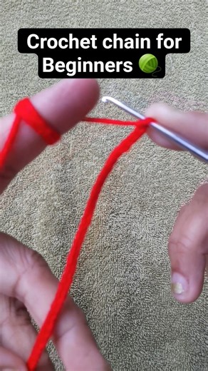 ✨️Crochet Chain Tutorial for Beginners🧶 #shorts #crochet