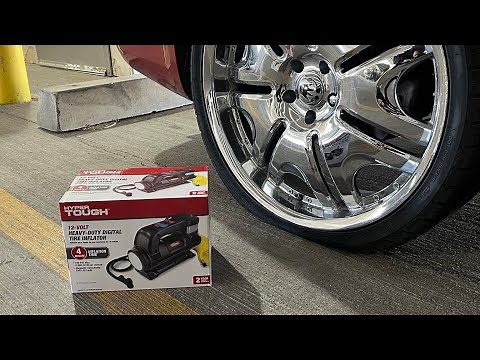 HYPER TOUGH heavy duty digital tire inflator product review (UNBOXING)