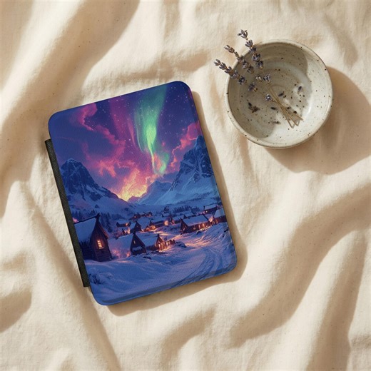 Scandinavia Northern Lights Viking Norse Kindle Paperwhite Case 2025 12th Gen Aesthetic 2024 Cover Colorsoft Signature Edition E-Reader