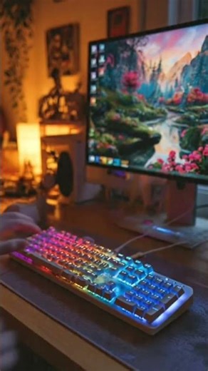 Satisfying Keyboard ASMR for Study & Focus 🎧💻 Soothing Clicks + Cozy Lights